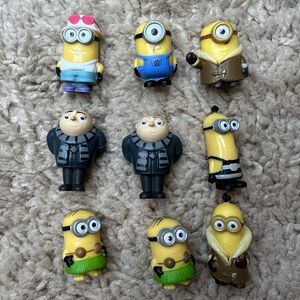 Lot of 9 Minions Figures, Thinkway Toys, Despicable Me Collectibles